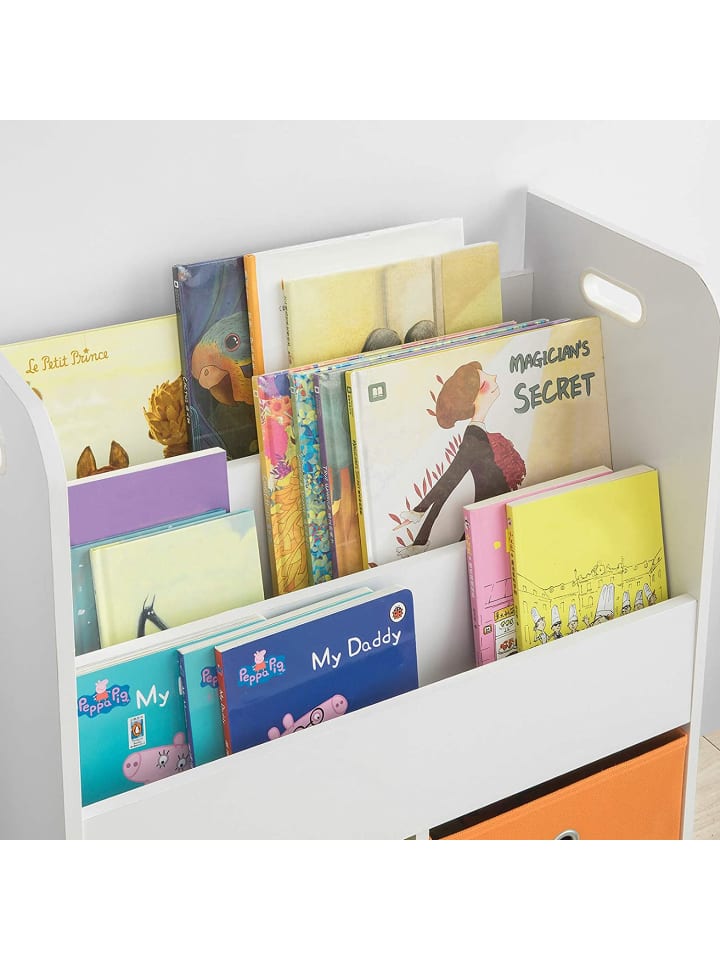 SoBuy Bücherregal in Weiß - (B)58 x (H)76 x (T)27cm günstig kaufen onesize