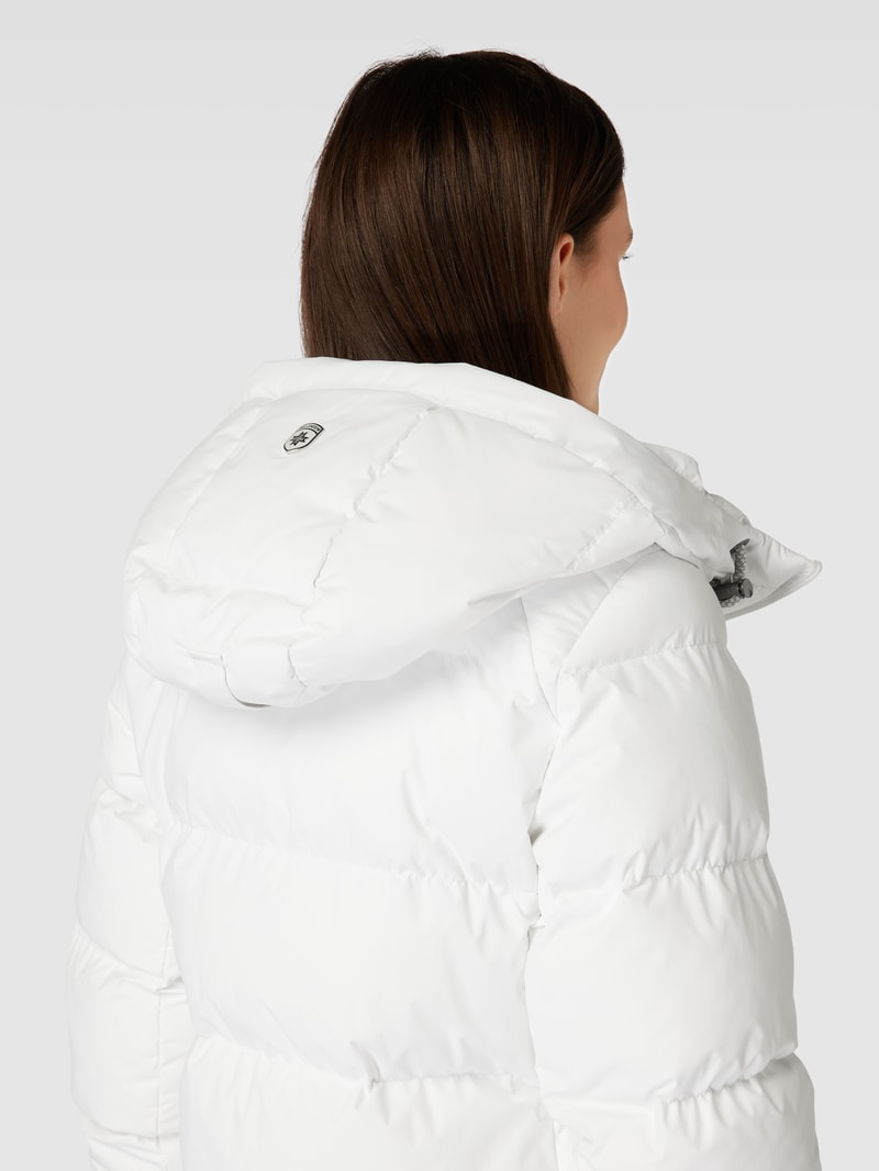 Steppjacke mit Kapuze Modell 'RAFFLE' in weiß