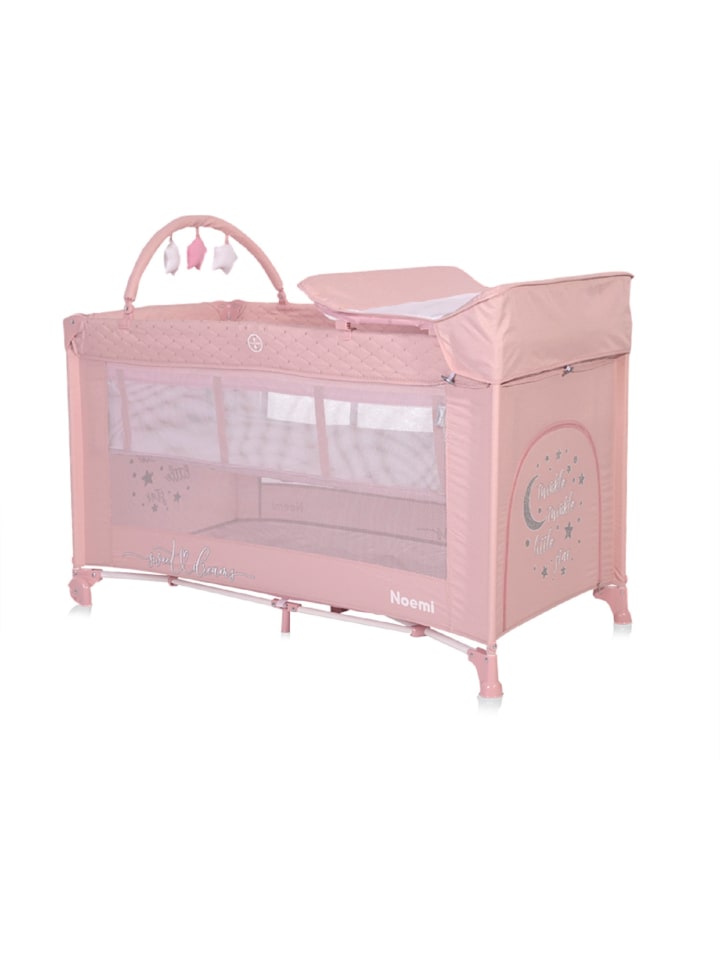 Lorelli Reisebett Noemi 2 Ebenen in rosa günstig kaufen 60x120 cm