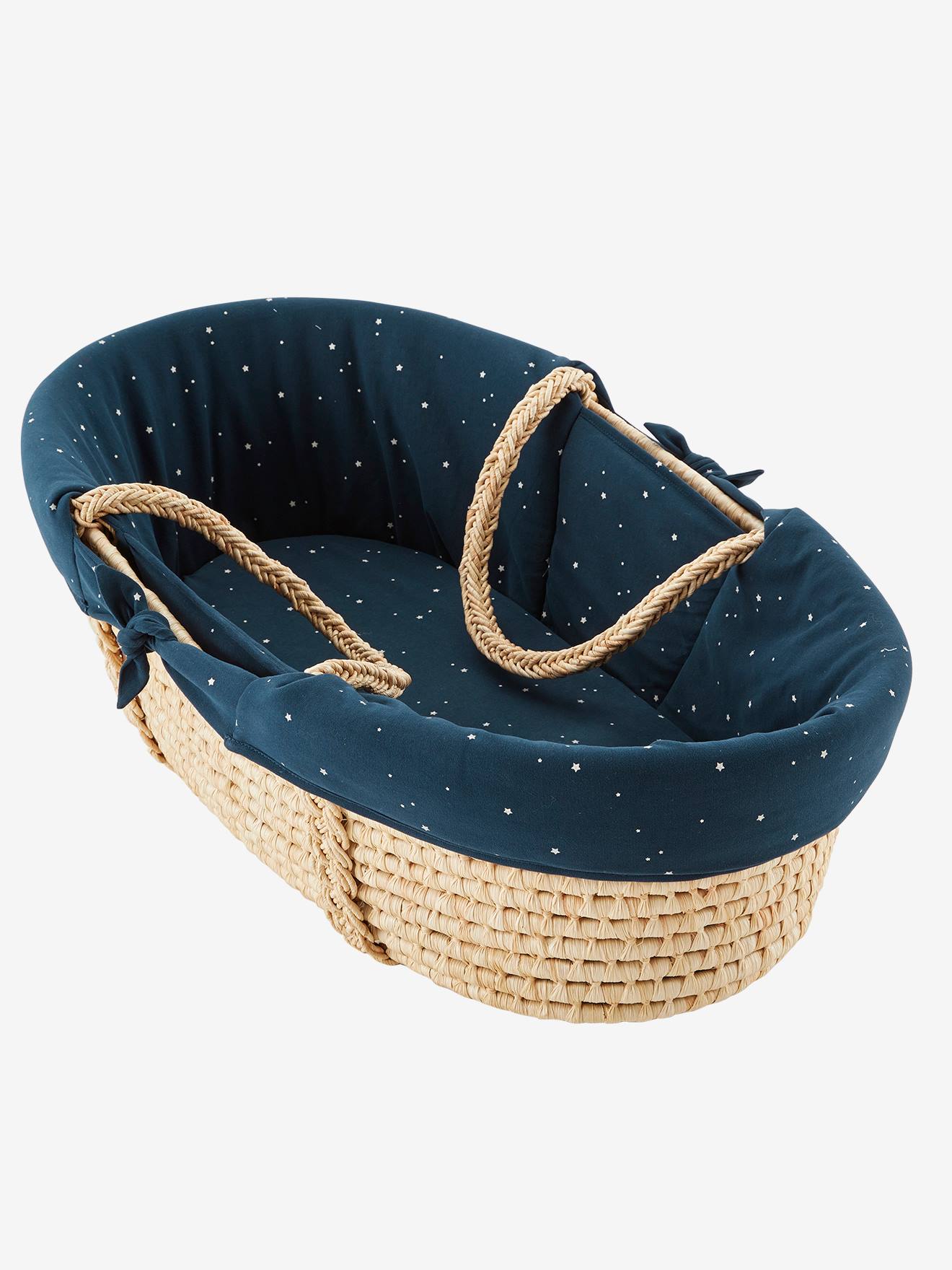 Vertbaudet Bezug für Baby Tragetasche, personalisierbar - mehrfarbig bedruckt/herzen