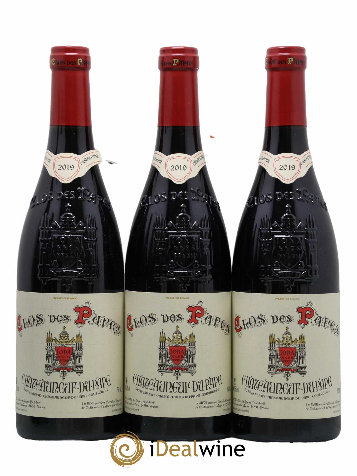 Châteauneuf-du-Pape Clos des Papes - Paul Avril  2019 - Lot de 12 Bouteilles