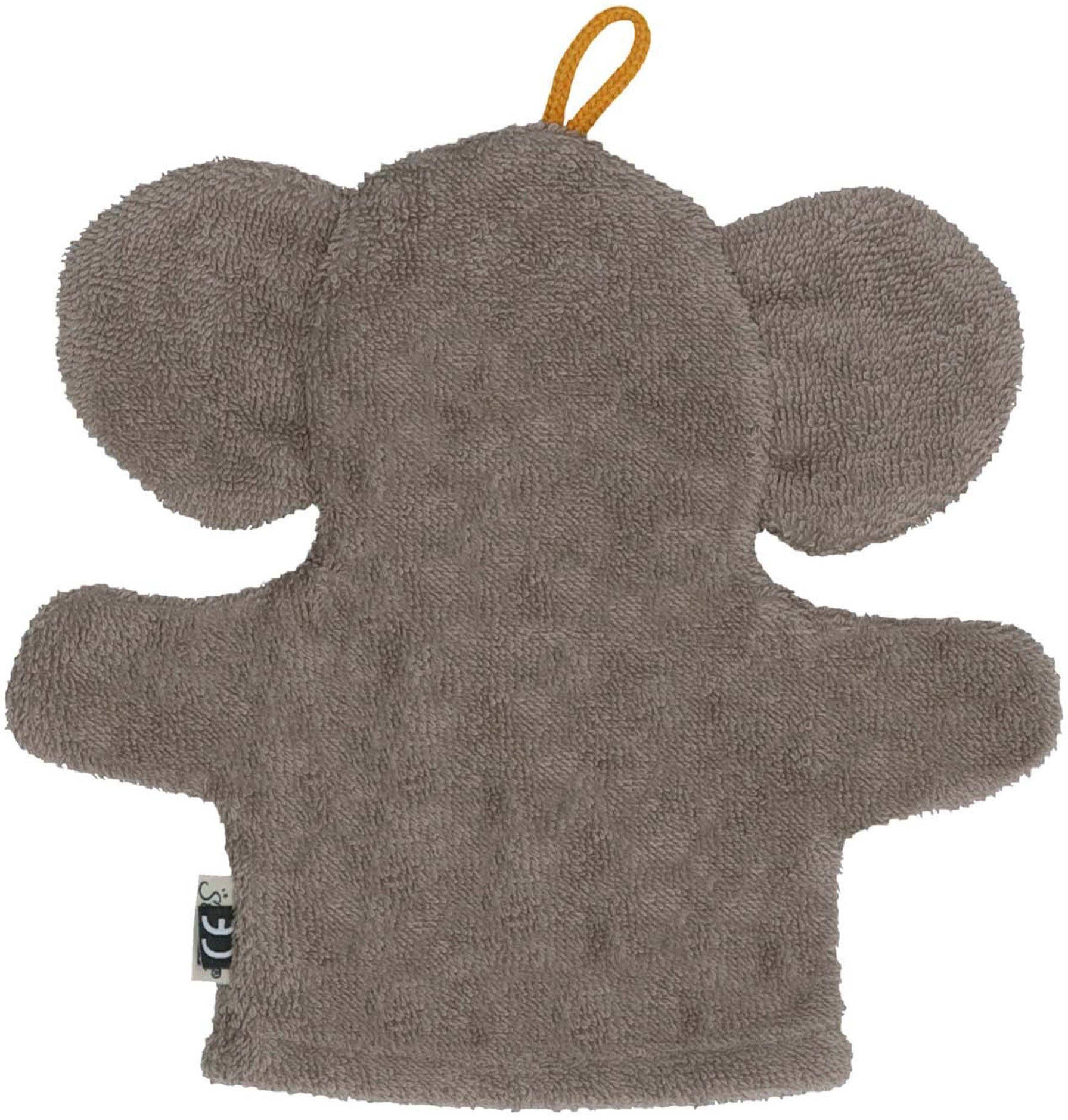 Sterntaler® Waschhandschuh Spiel-Waschhandschuh EDDY (1-tlg), nachhaltig aus Bio-Baumwolle