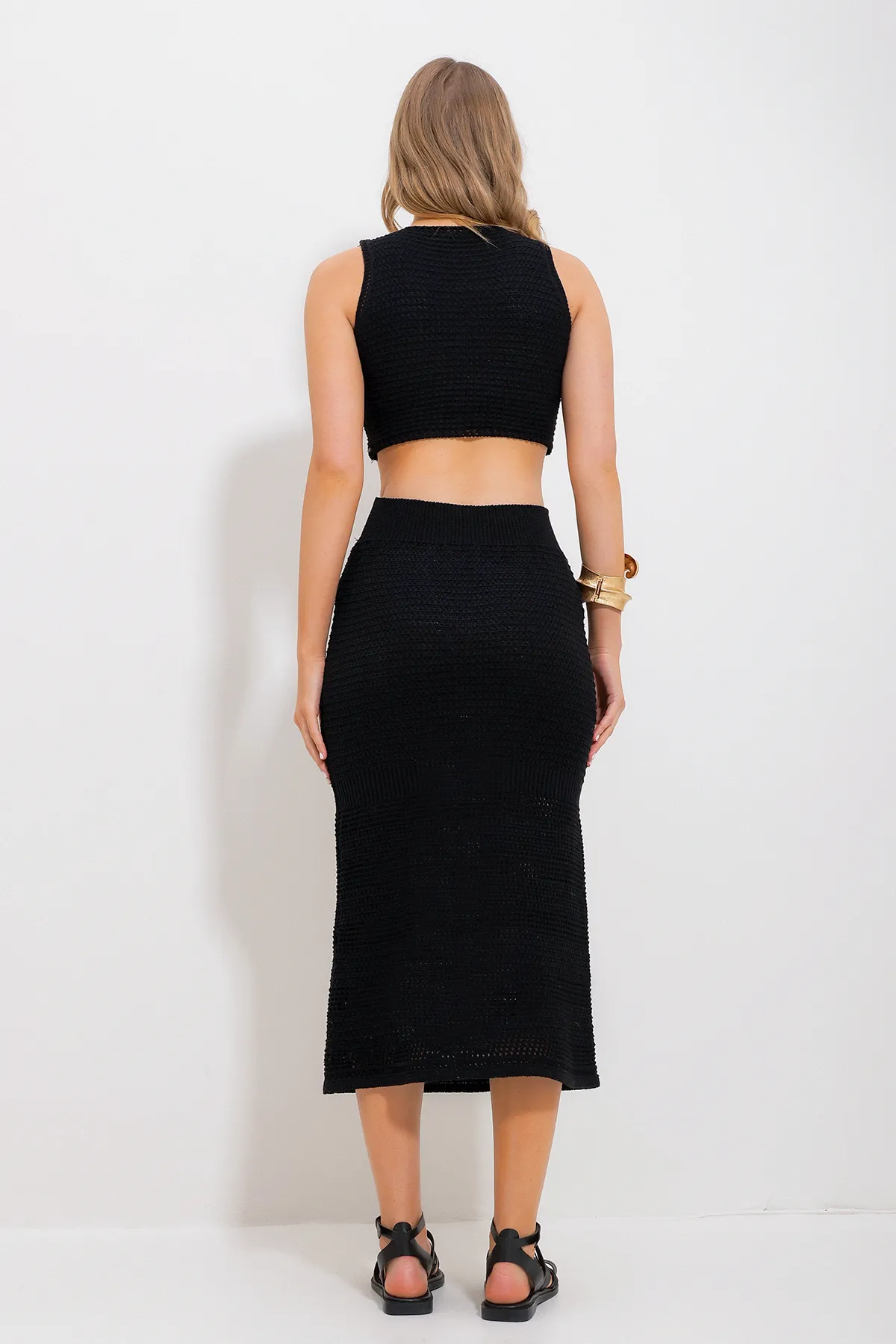 Trend Alaçatı Stili  Zweiteiler - Schwarz - Regular Fit