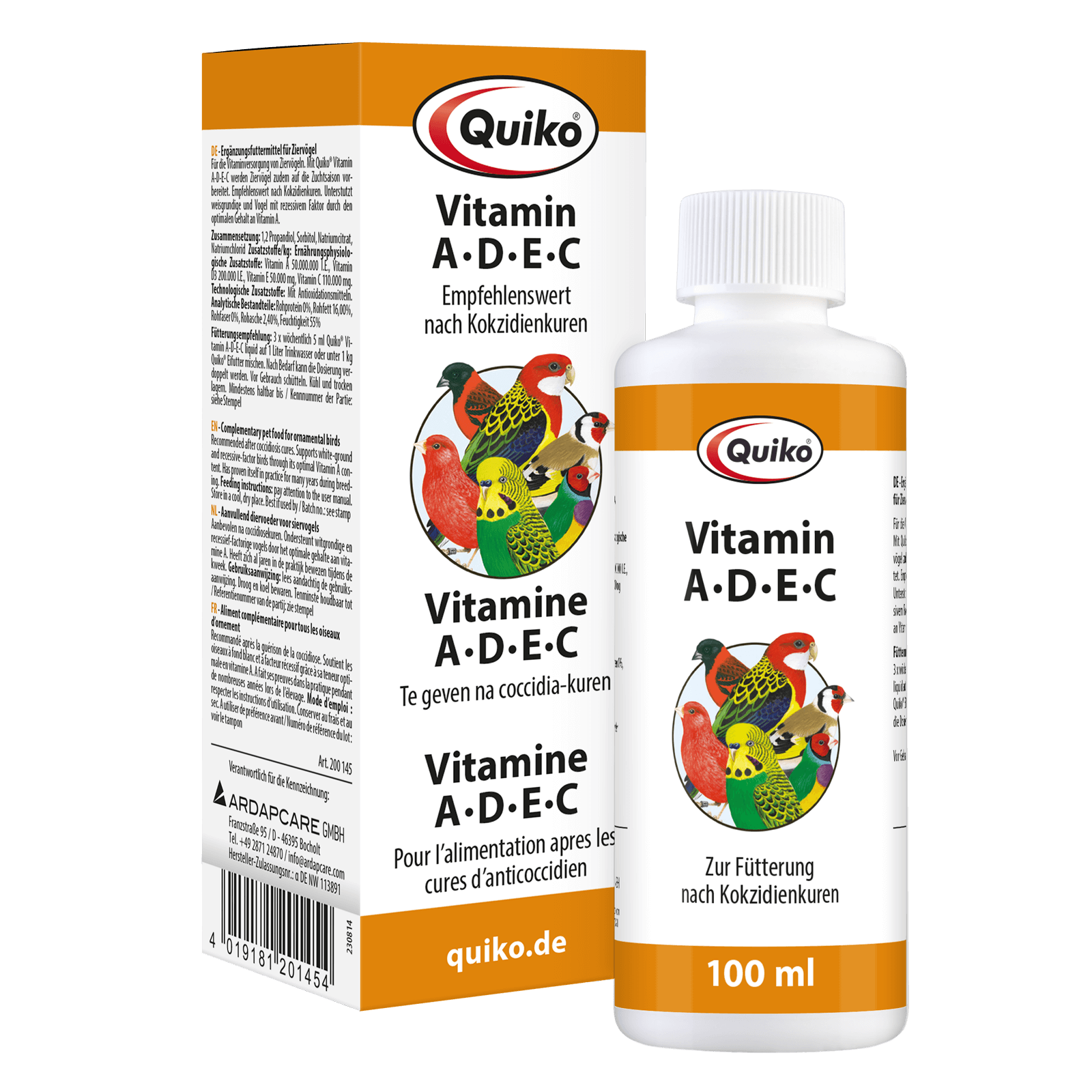 Quiko Ergänzungsfutter Quiko Vitamin A-D-E-C - Liquid 100 g