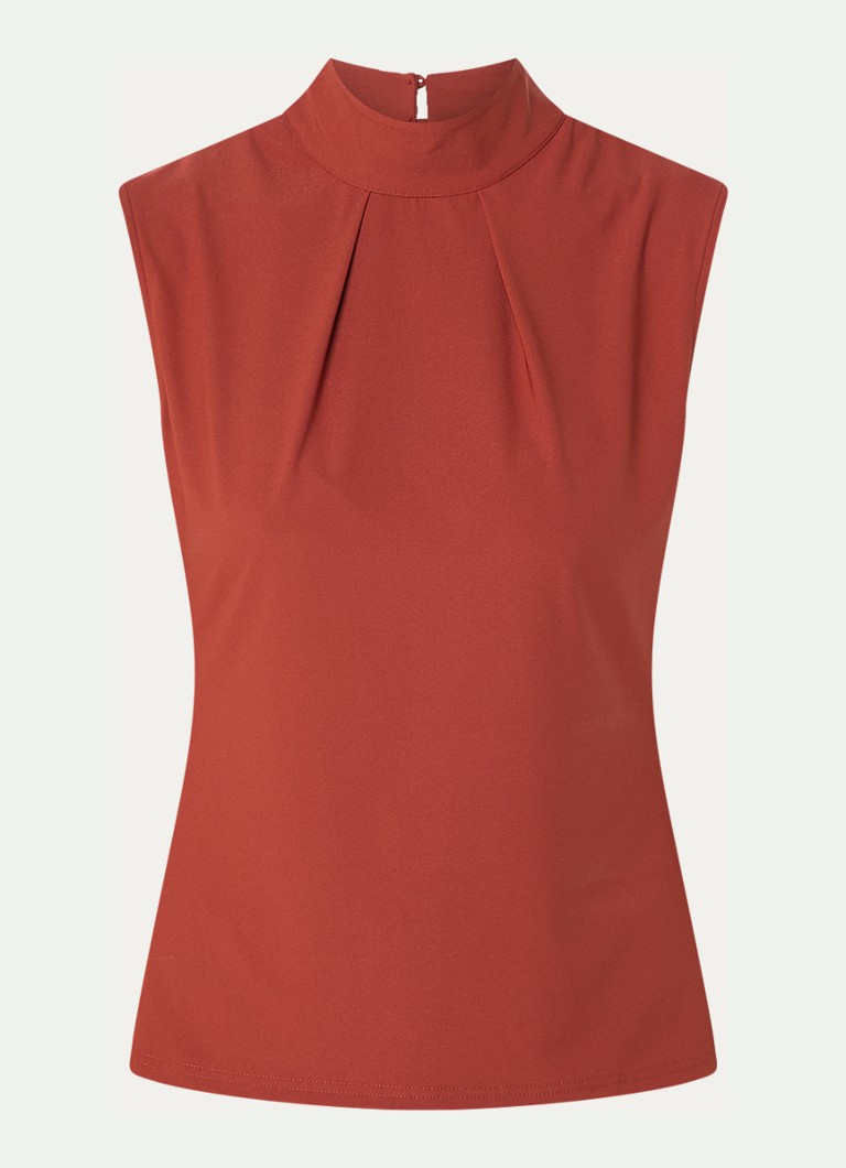 Claudia Sträter Sleeveless top made of travel fabric with cut-out detail