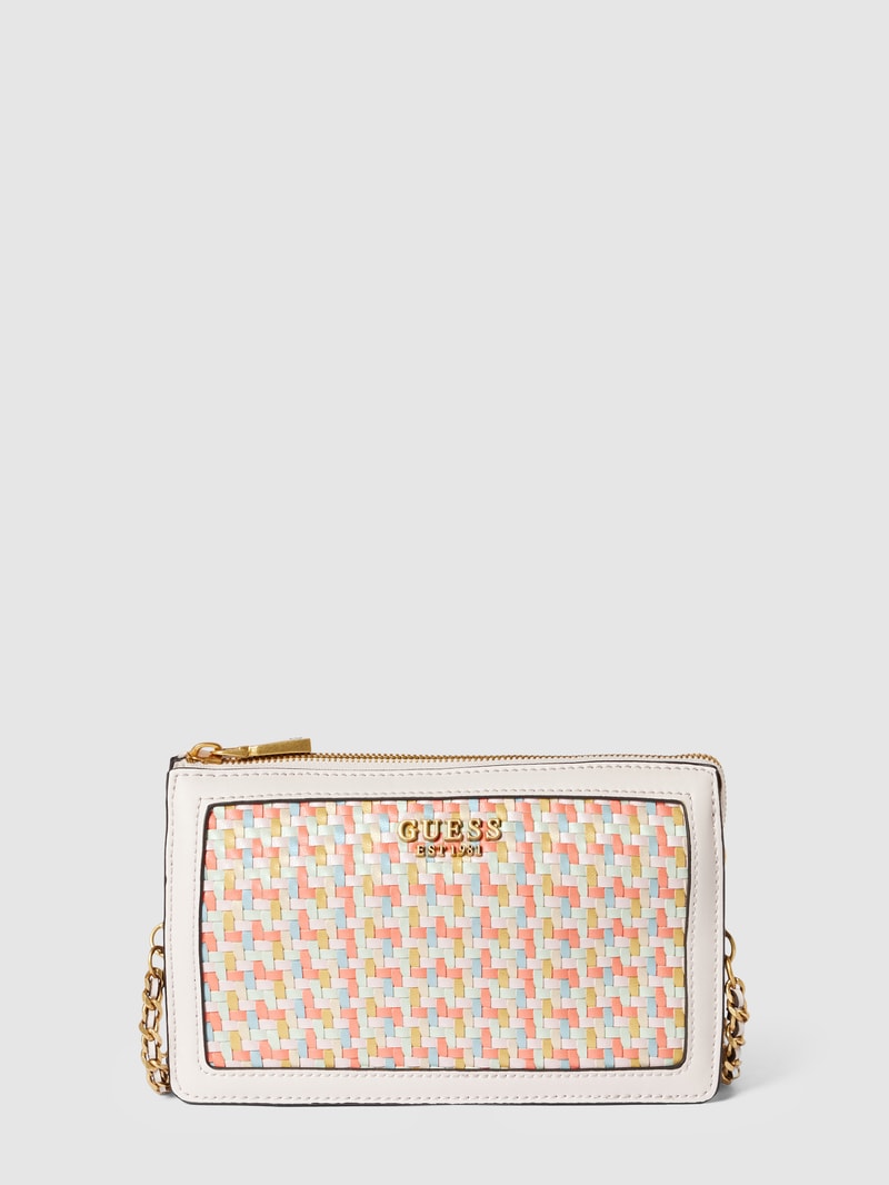 Crossbody Bag mit Label-Detail Modell 'ABEY' in ecru