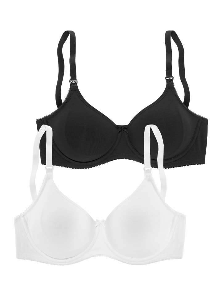 PETITE FLEUR Still-BH in schwarz weiß günstig kaufen