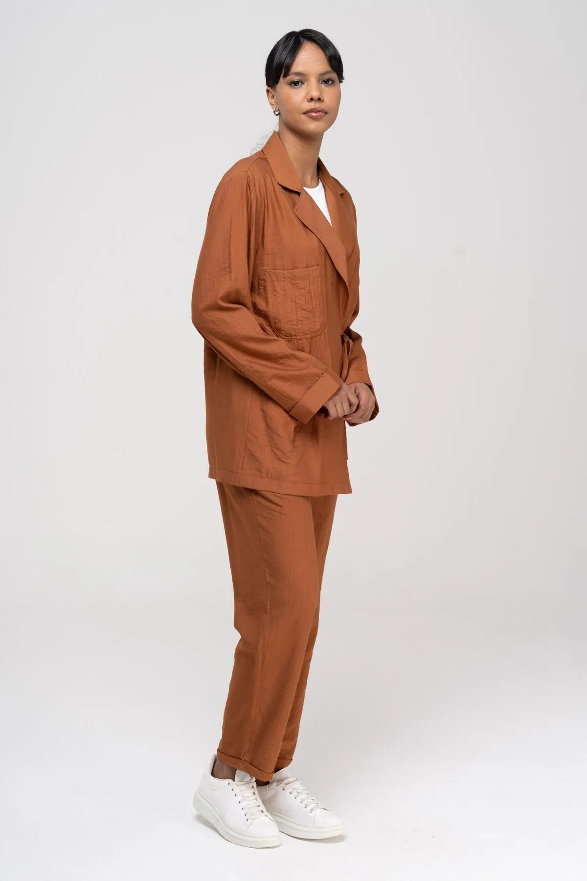 Olcay  Zweiteiler - Braun - Relaxed Fit