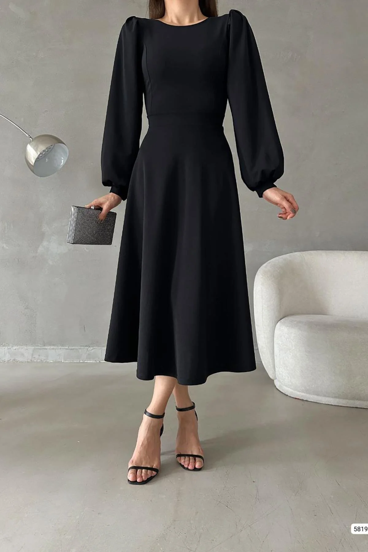 Deafox  Kleid - Schwarz - A-Linie
