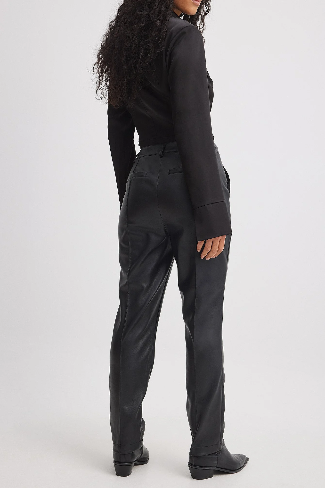 PU High Rise Cropped Hose