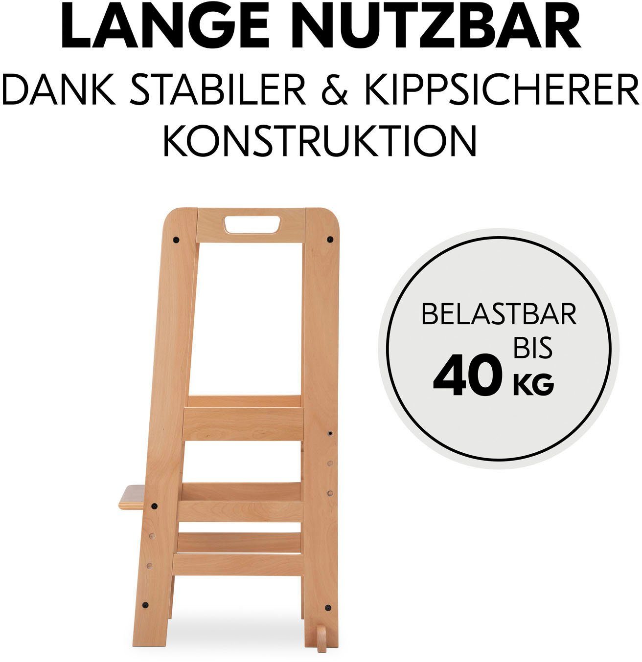 Hauck Stehhilfe Lernturm Learn N Explore, Natural, FSC® - schützt Wald - weltweit