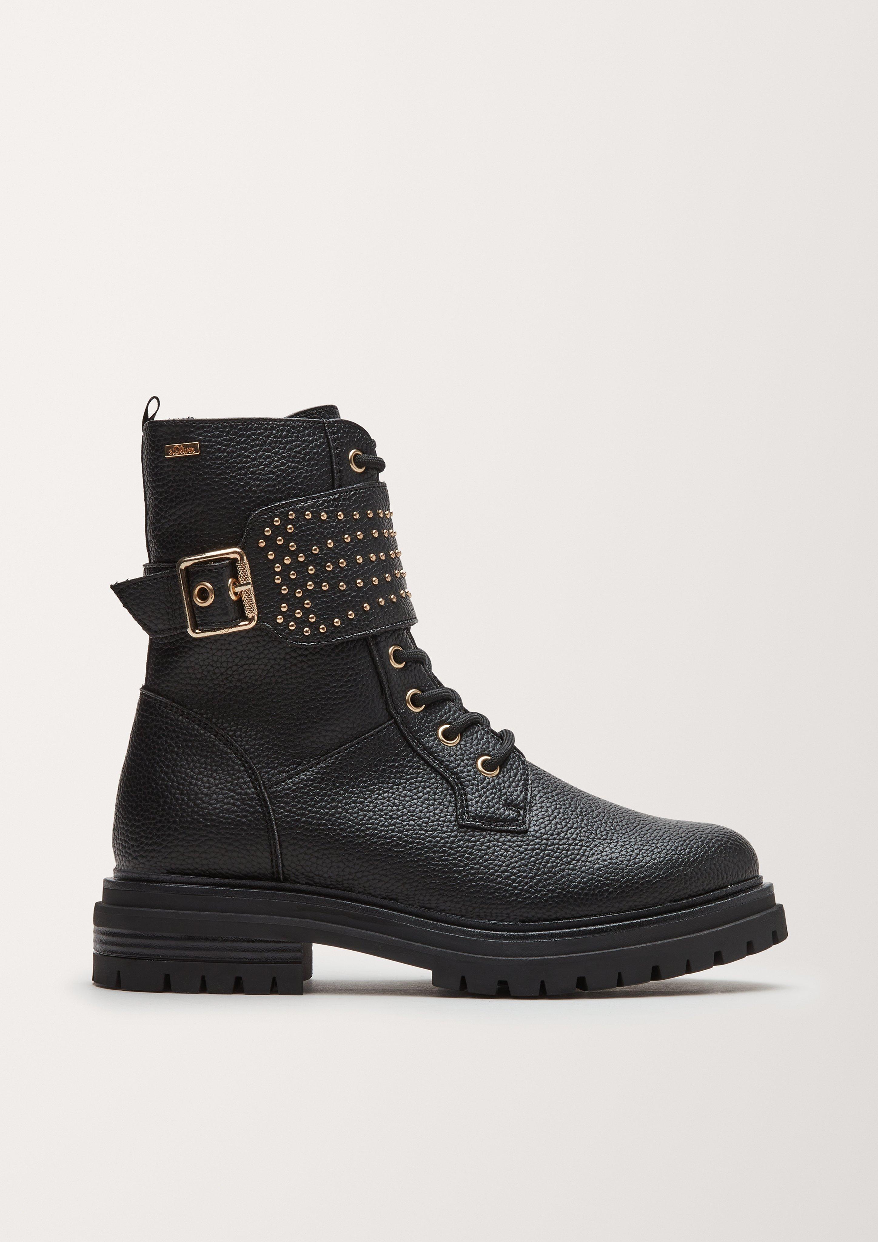 Schnürstiefel mit Zierriegel  101.107.101.25211-001