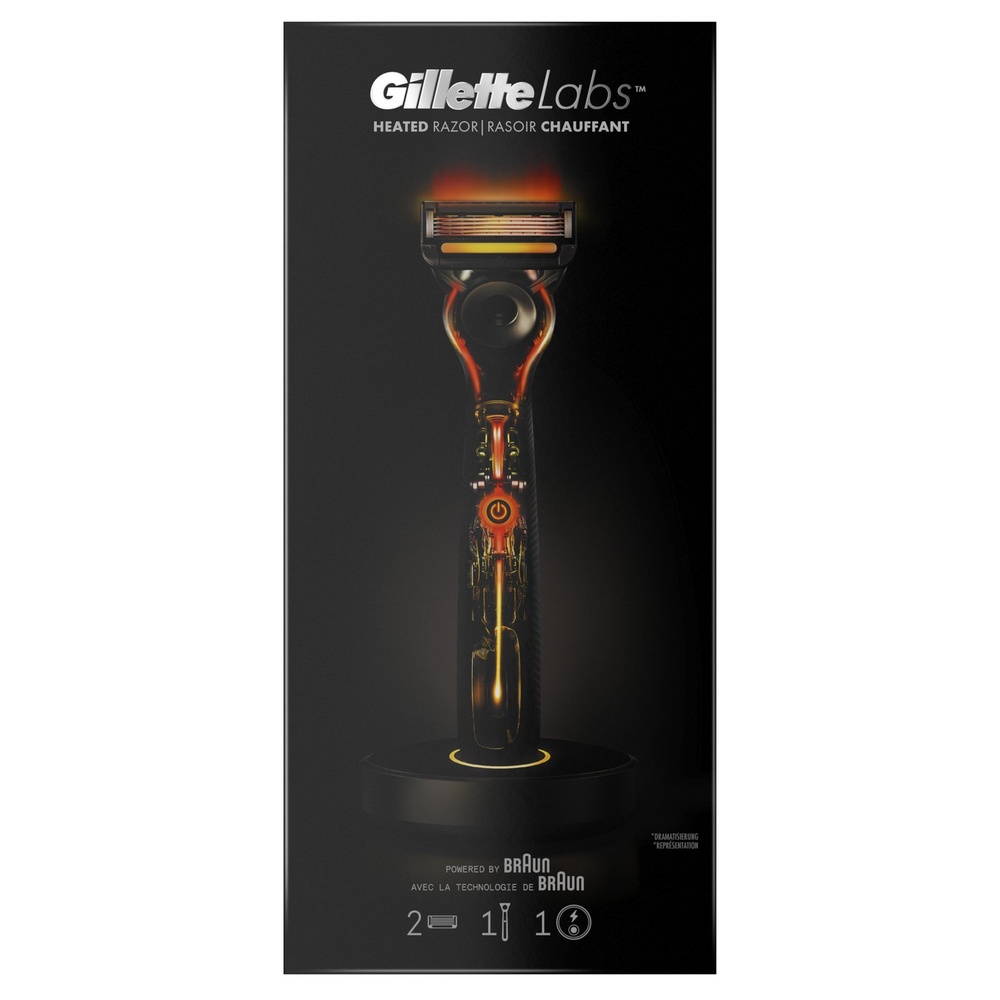 gillette GilletteLabs Rasoir Chauffant Kit de démarrage Lames de Rasoir