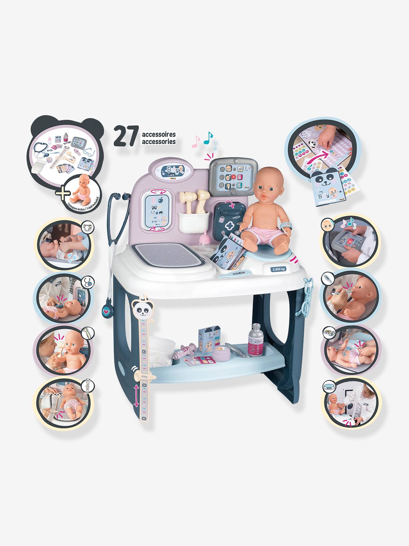 Centre de soins Baby Care SMOBY blanc