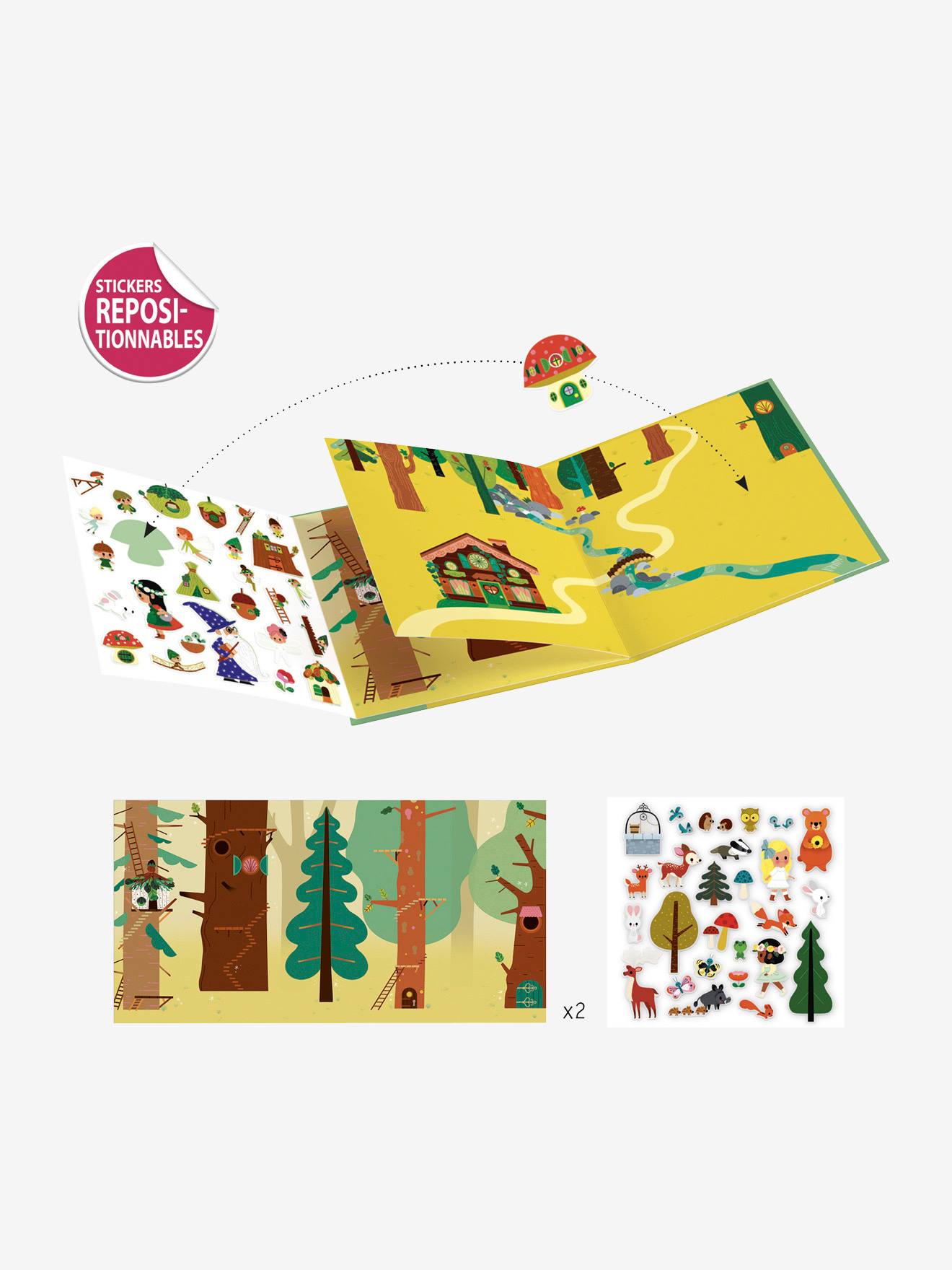 Djeco Sticker-Buch ZAUBERWALD DJECO - mehrfarbig
