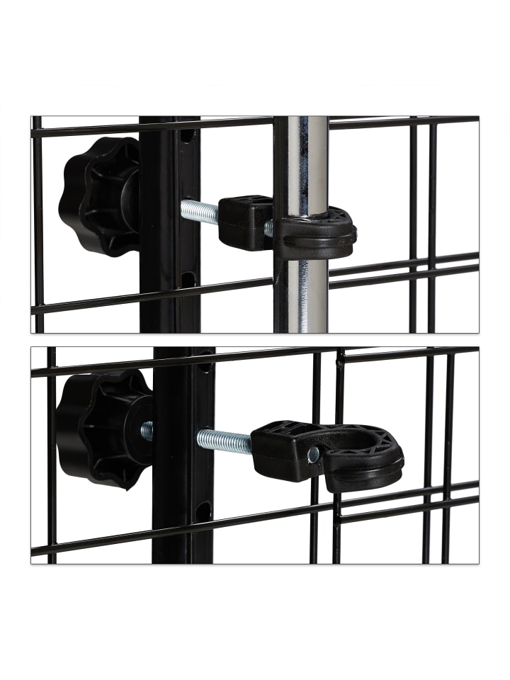 relaxdays Hundegitter Auto in Schwarz - (B)92-136 x (H)32 x (T)5 cm günstig kaufen onesize