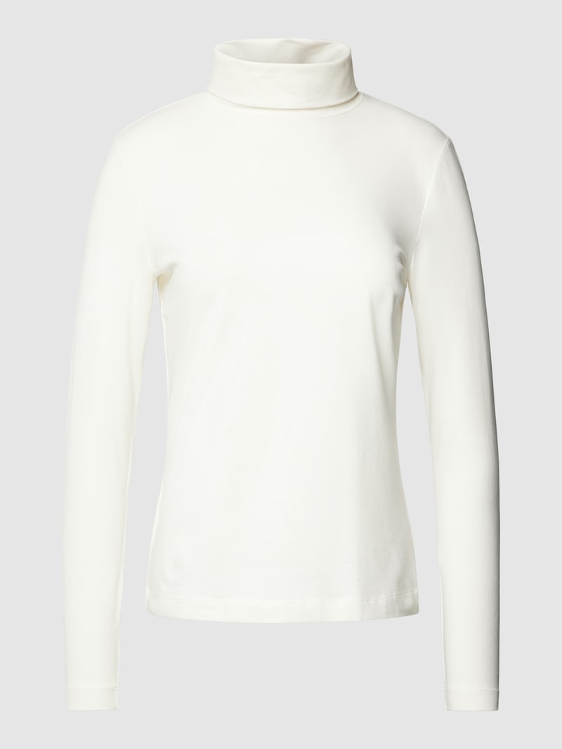 Longsleeve mit Rollkragen in offwhite