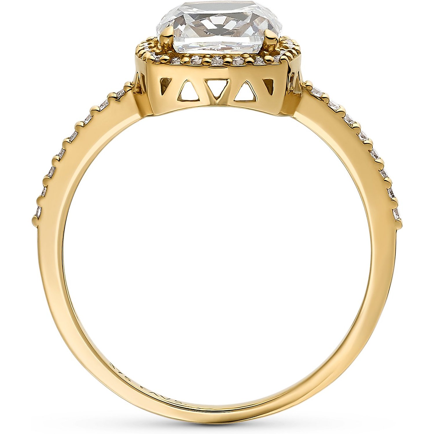Damenring 375er Gelbgold