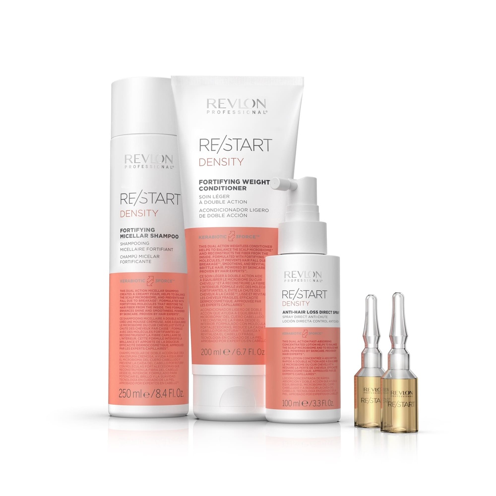 REVLON PROFESSIONAL RE/START™ DENSITY  Soin cheveux fondantmicellaire fortifiant anti-chute Après-shampoing antichute