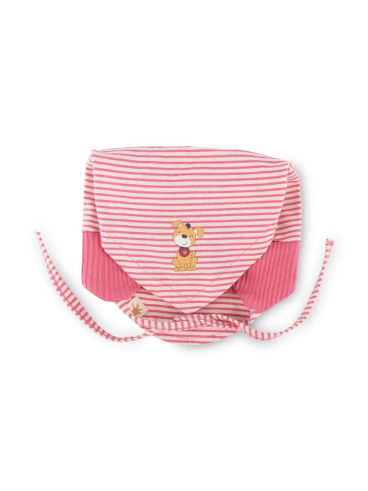 Sigikid Kopftuchmütze Funny Dog in Rosa/Weiß günstig kaufen