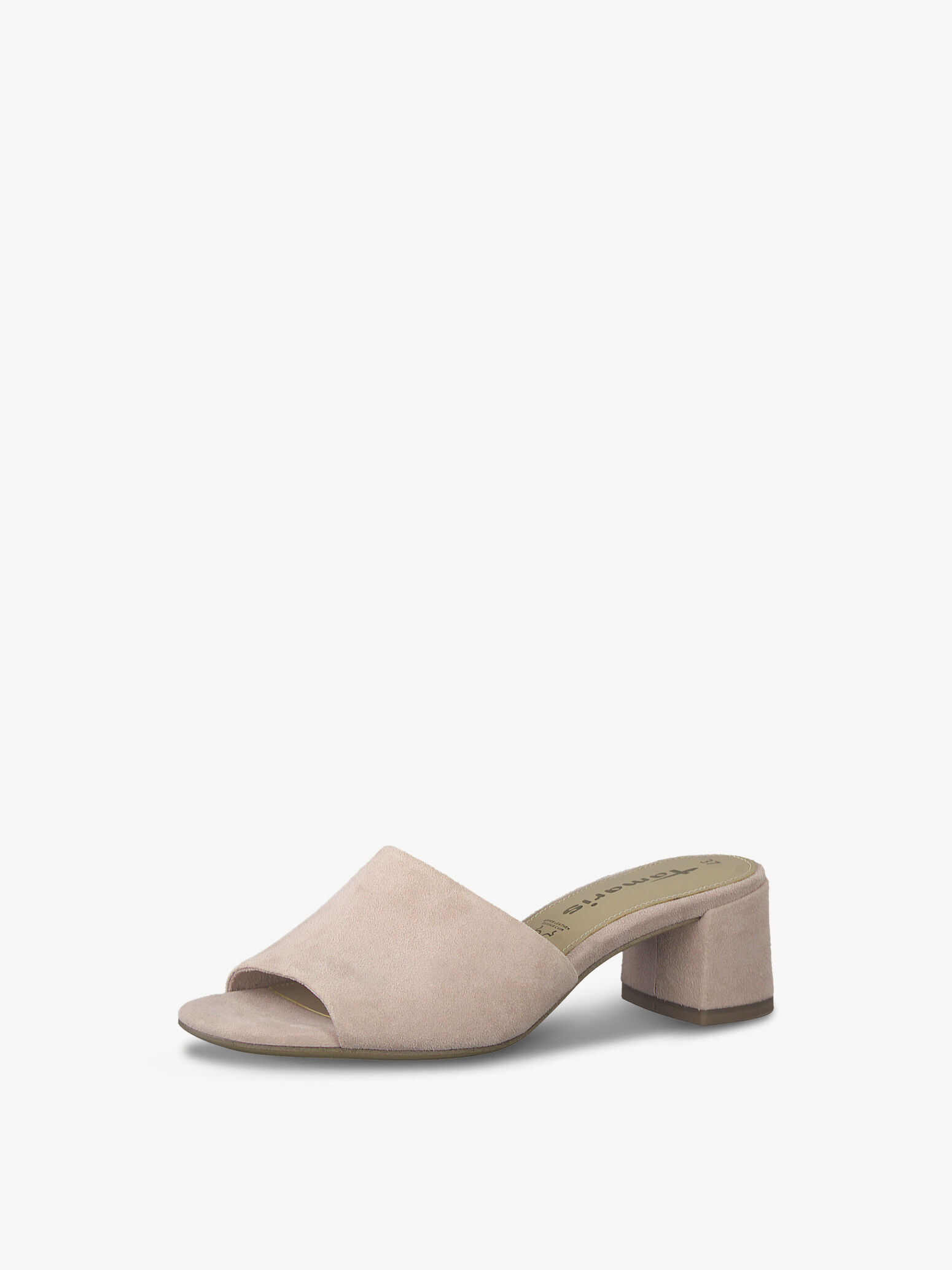 Mule en cuir - rose
