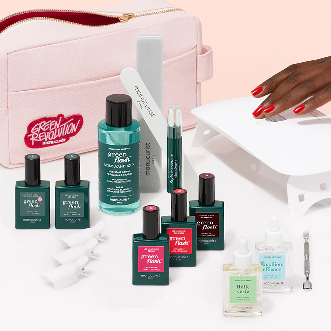 Poltrajna LED zelena bliskavica™ Trousse Addict