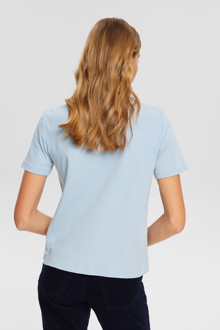 T-Shirt mit Logostickerei, Bio-Baumwolle