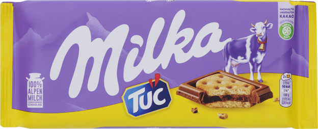 Milka Tafel Alpenmilch & Tuc Cracker