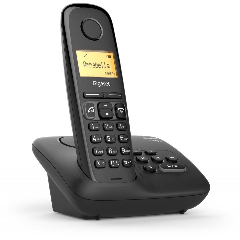 Gigaset A270 A - Telefon - schwarz Schnurloses DECT-Telefon