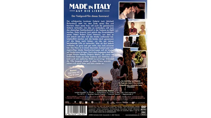 Made in Italy - Auf die Liebe