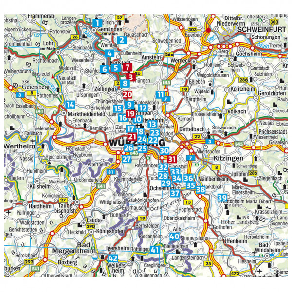Bergverlag Rother - Rund Um Würzburg - Wanderführer