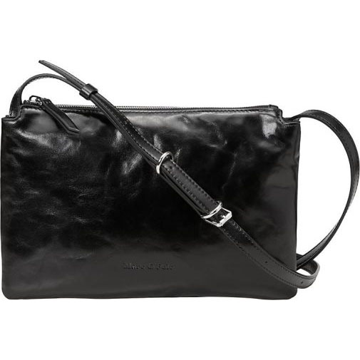 Marc O'Polo Crossbody Bag small aus glänzendem Glossy-Leder
