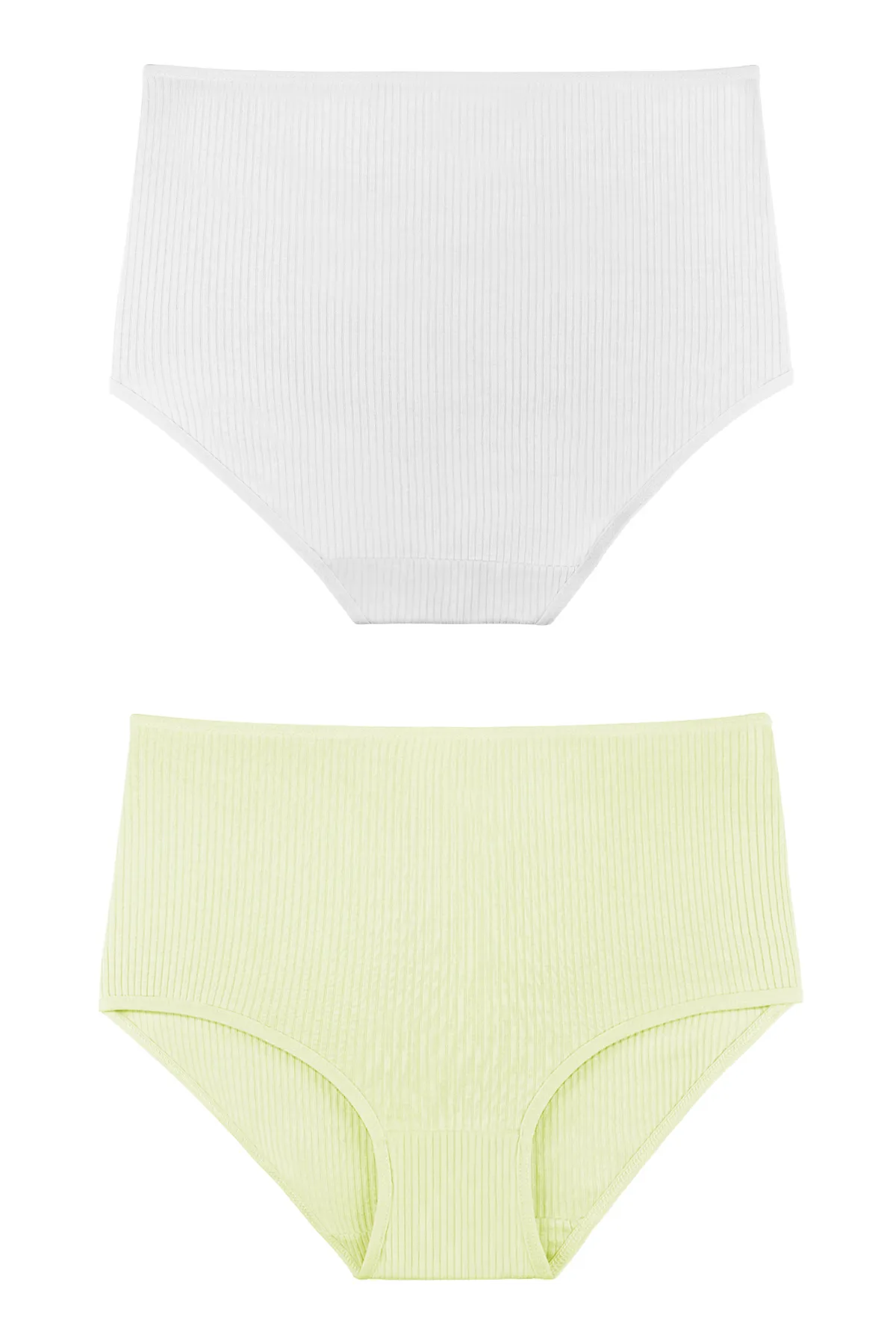 Sensu  5-teiliges geripptes Höschenset mit hoher Taille für Damen - KTS3095