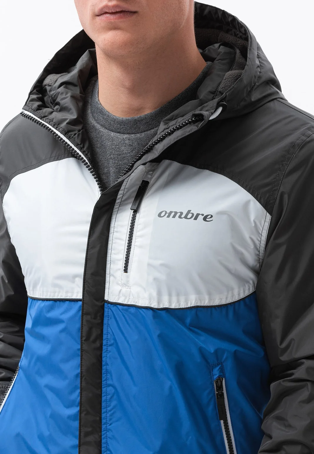 Chaqueta de entretiempo ombré