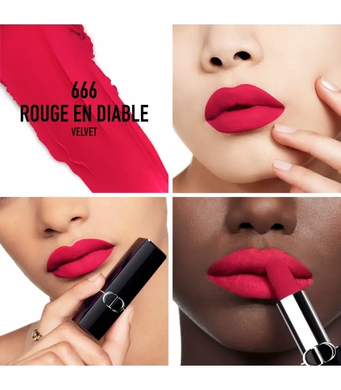 ROUGE DIOR NEW VELVET Rouge à lèvres confort et longue tenue