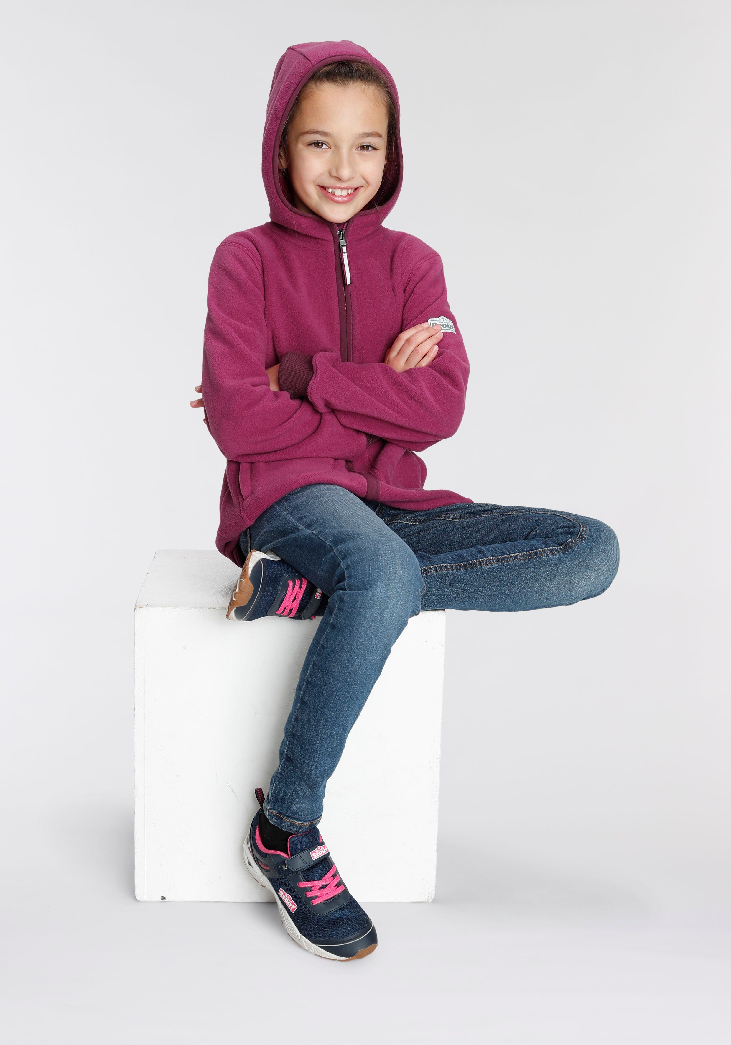 Scout Fleecejacke COZY 2 mit Ärmelbündchen