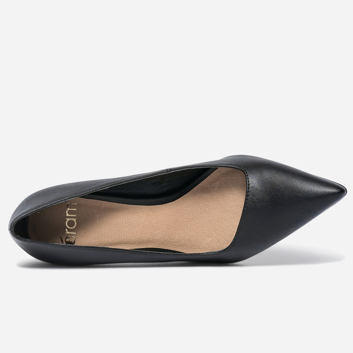 Escarpin TEXTO noir avec découpe biais