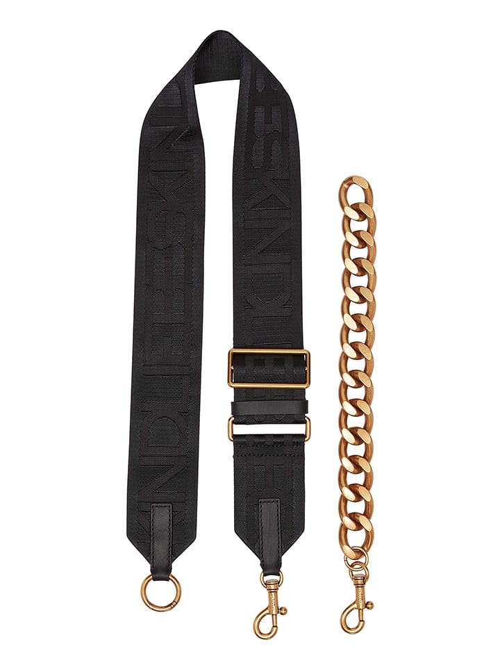 LIEBESKIND BERLIN Umhängeriemen in Schwarz/ Gold - (L)140 cm günstig kaufen onesize