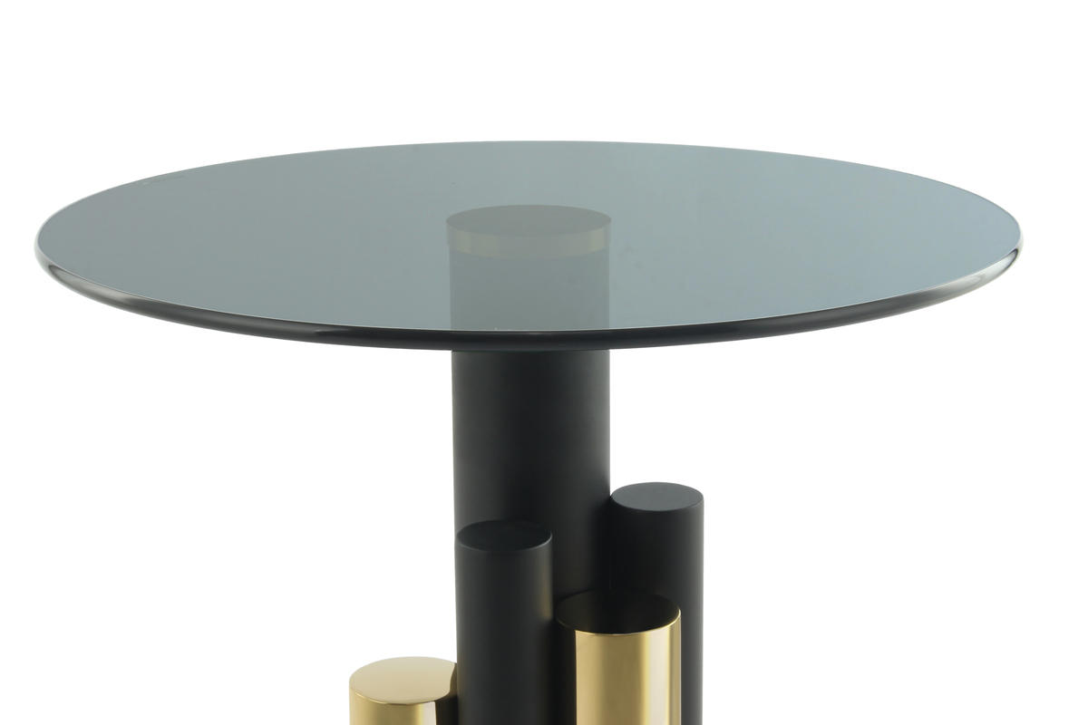 Kayoom Beistelltisch Ontario 225 Gold / Grau