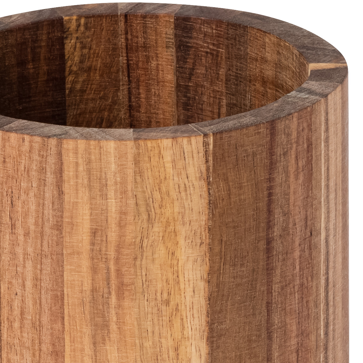 Kleiner Blumentopf aus Akazienholz