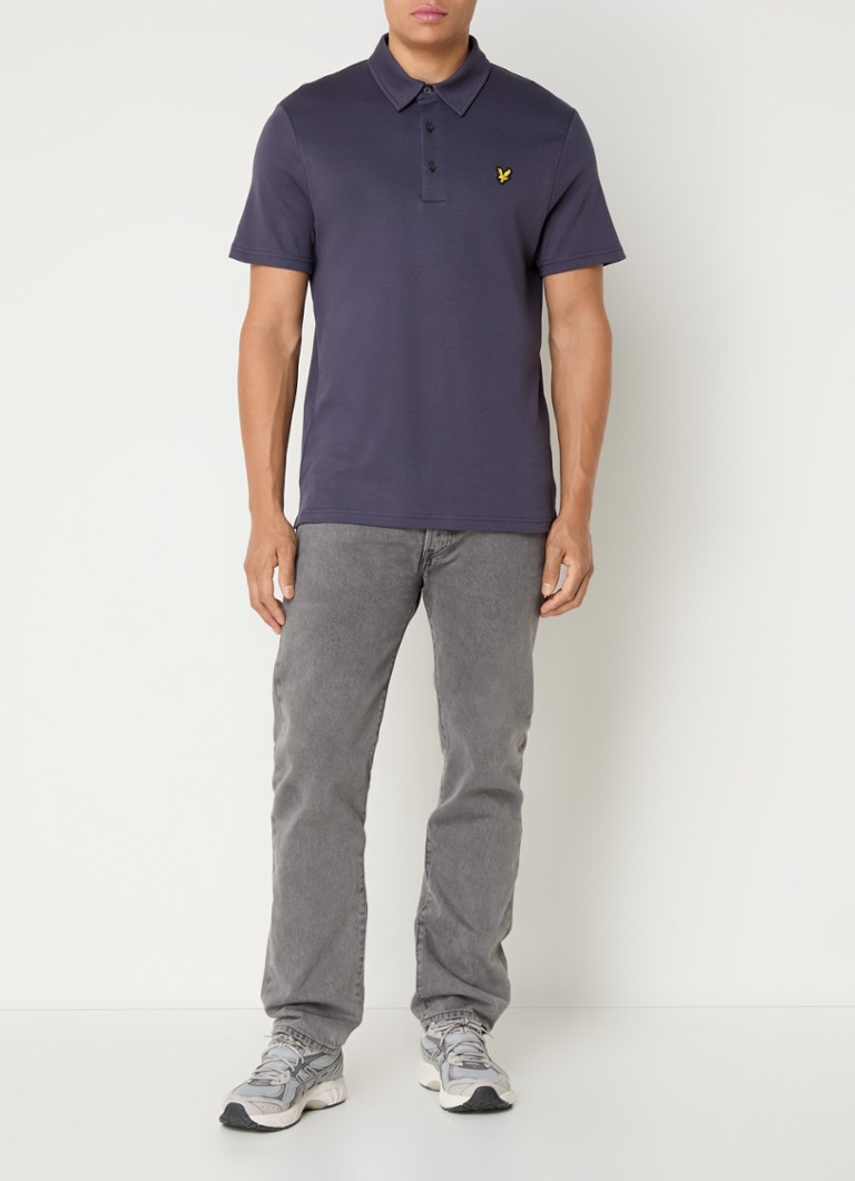 Lyle & Scott Interlock normál szabású póló logós hímzéssel