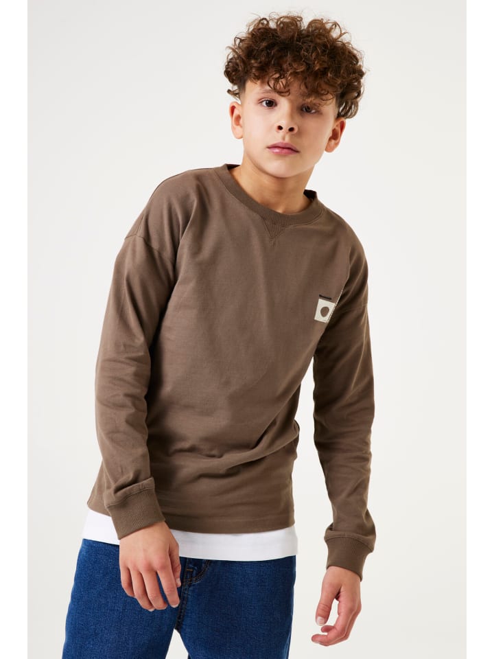 Garcia Langarmshirt mit Rückenprint in kangaroo günstig kaufen