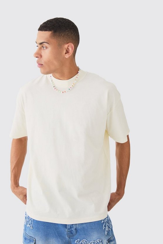 Oversize T-Shirt mit Pour Homme Print