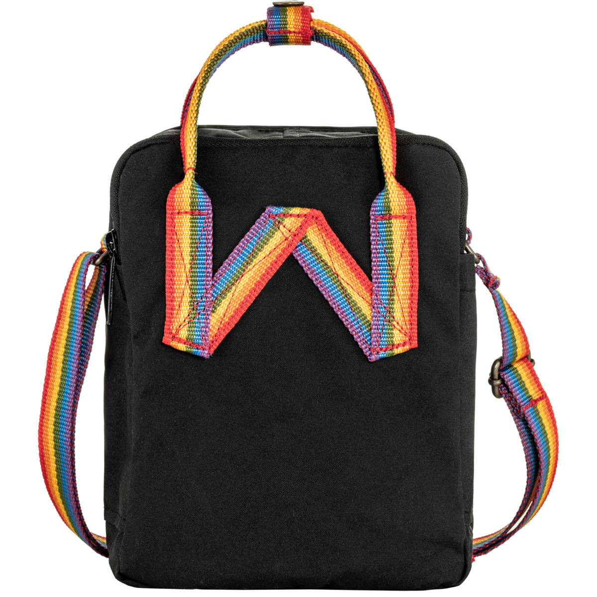 Fjällräven Kanken Rainbow Sling Umhängetasche schwarz