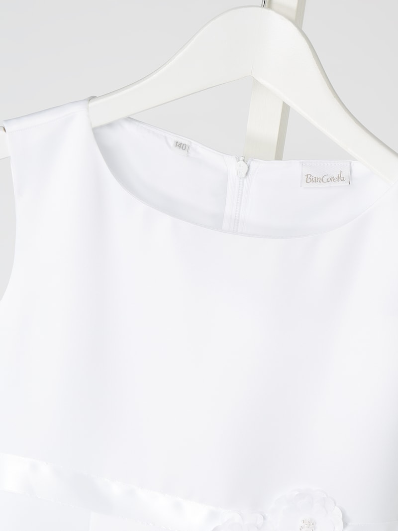 Regular Fit Kommunionskleid aus Satin in weiß