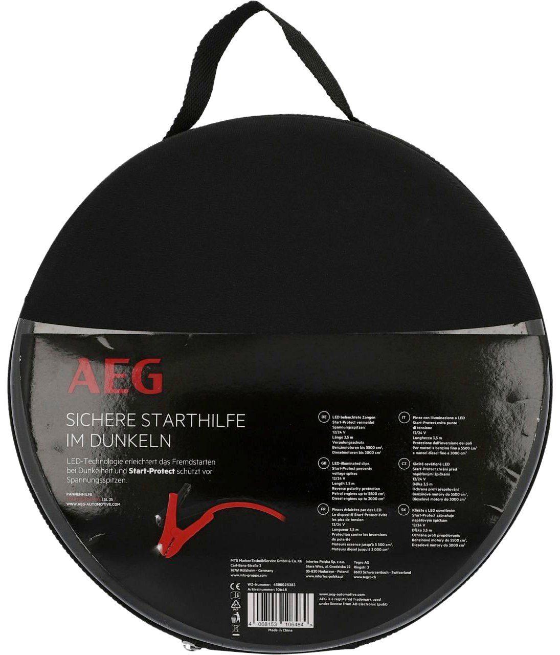 AEG Starthilfekabel, (350 cm)