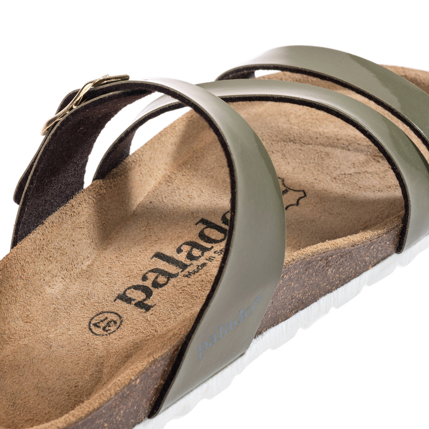 Palado Ikaria Lack, Pantoletten, Damen, Khaki