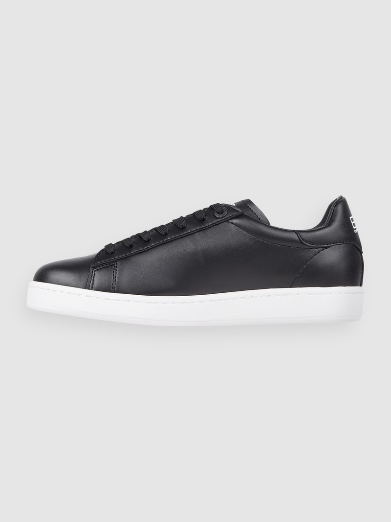 Sneaker aus Leder in schwarz