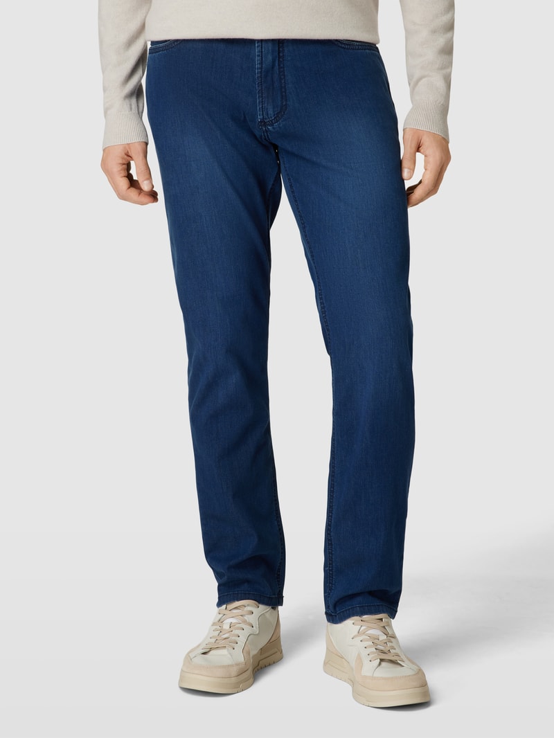 Slim Fit Jeans mit Stretch-Anteil – Light Denim in blau