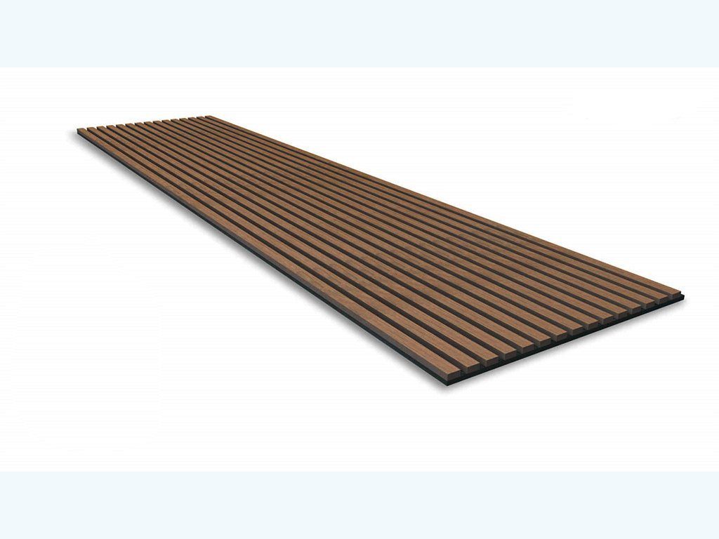 JANGAL Wandpaneel Wandpaneel Jangal Solid 10000 Walnut MDF Furnier (2400x600x22mm), BxL: 600x2400 cm
